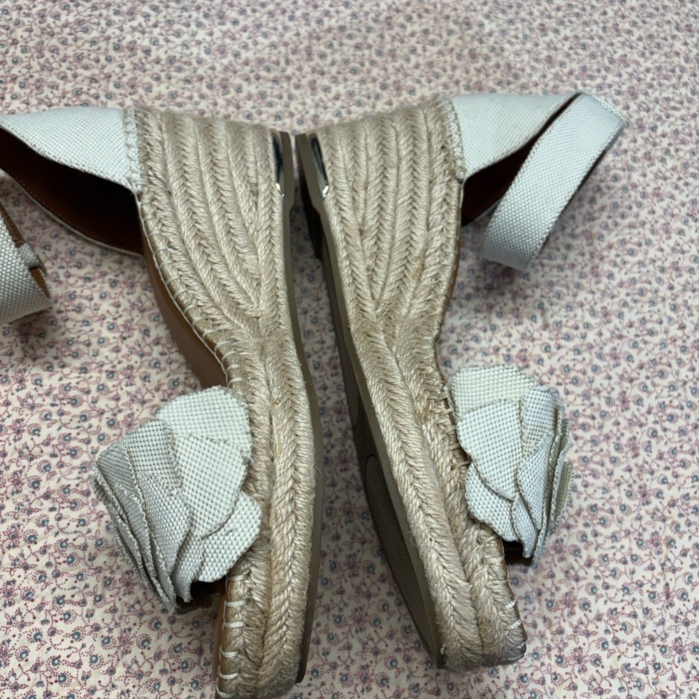 Franco Sarto Cream Wedge Sandals - Picture 3 of 7